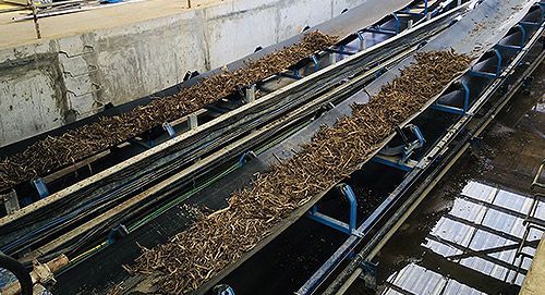 破碎後輸送中